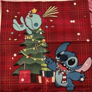 Red Christmas Stitch Throw Pillow Cover Set of 4.